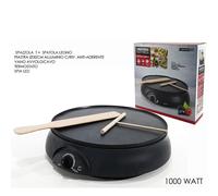 Crepiera Elettrica 1000W Pancake Piastra Antiaderente con Accessori Bar