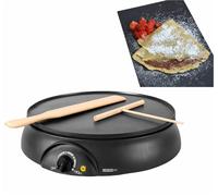 CREPIERA ELETTRICA BAR CREPES PANCAKE 1000W PIASTRA ANTIADERENTE CON ACCESSORI [EEK: A++]