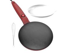 Crepiera elettrica, crepiera Controllo automatico della temperatura | Padella per pancake Riscaldamento rapido e uniforme, facile da pulire, design compatto per la cucina domestica, pe