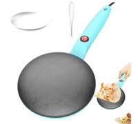 Crepiera elettrica, crepiera Controllo automatico della temperatura | Padella per pancake Riscaldamento rapido e uniforme, facile da pulire, design compatto per la cucina domestica, pe