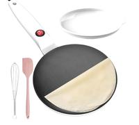 Crepiera elettrica, crepiera istantanea | Padella per la colazione | Crepiera elettrica da 7.8 pollici, controllo automatico della temperatura antiaderente per frittelle