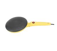 Crepiera Elettrica Gialla Padella Elettrica Antiaderente Portatile 8 Pollici per Pancake, Omelette, Colazione in Cucina (Spina europea 220V)
