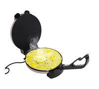Crepiera elettrica, macchina per waffle/crepe per frittelle riscaldamento doppio lato, Ø 32 cm, per pizze, tacos, 1800 W