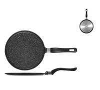 Crepiera H&H antiaderente pietra manico bakel Cm 24