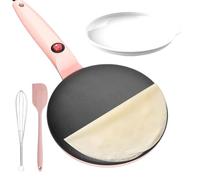 Crepiera istantanea, crepiera, padella per colazione, frittella elettrica da 7,8 pollici, controllo automatico della temperatura antiaderente per frittelle