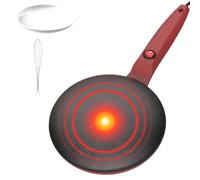 Crepiera, Padella per crepe Efficiente controllo automatico della | Macchina per pancake portatile Efficiente per domestica, la colazione in famiglia, la cottura di pancak