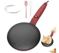 Crepiera portatile per pancake, macchina istantanea con controllo automatico della temperatura, padella elettrica antiaderente da 7,8 pollici, facile per colazione e cucina