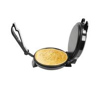Crepiera Pressa Roti Maker, 1200W elettrico Tortilla Chapati, Portatile Crepes Macchina, Diametro 26 cm per pancake, omelette, prosciutto di palato