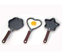 CREPS FRITTATINE OMELETTE PADELLE ANTIADERENTE MANICO LEGNO SET 3 PADELLE