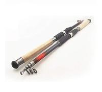 Crepundia Canna da Pesca Telescopica Portatile, Carbon telescopiche Canne da Pesca for 2.1M 2.7m Canna da Pesca di filatura Rod Sea Fishing Tackle Feeder(2.4 m)