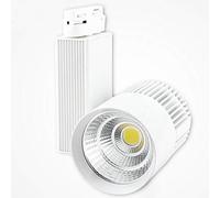 Crepundia Faretti per Soffitto Cucina/Soggiorno, 1 pz 4 fili 3 fase 30W 40W 50W LED COB Light Lighting Indoor Spot(White shell,Natural white)