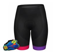 Crepundia Pantaloncini Ciclista Uomo,Fondello Ciclismo Pantaloncini da Ciclismo da Donna Unisex Team Edition 20D Antiscivolo Imbottiti in Gel Ciclismo MTB Pantaloncini da Bici da Montagna(C,S)