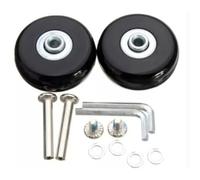 Crepundia Rulli Carrello Bagagli Flessibili Rotanti, 2x Kit Di Riparazione For Ruote E Assi Ricambio Valigie Da Viaggio, Diametro 40 Mm/50 Mm/60 Mm(2pcs-40mm18mm)