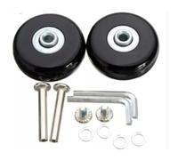 Crepundia Rulli Carrello Bagagli Flessibili Rotanti, 2x Kit Di Riparazione For Ruote E Assi Ricambio Valigie Da Viaggio, Diametro 40 Mm/50 Mm/60 Mm(2pcs-45mm18mm)