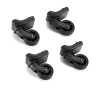 Crepundia Rulli Carrello Bagagli Flessibili Rotanti, Sostituzione universale della ruota valigia Ruote for bagagli facili da installare e durevoli Scorrimento regolare viaggi senza sforzo