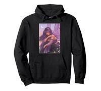 Crepuscolo ametista fata sognante luna viola morbida Goth Muse Felpa con Cappuccio