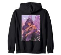 Crepuscolo ametista fata sognante luna viola morbida Goth Muse Felpa con Cappuccio