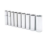 Crescent 9 Pc. CSAS7N - Set di chiavi a bussola a 6 punti da 3/8", in metallo scuro