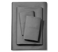 Crescent Bedding - Set di lenzuola per letto matrimoniale, 4 pezzi, lenzuola matrimoniali spazzolate, lussuose lenzuola e federe extra morbide