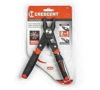 Crescent CCP8V 2 in 1 Pinza Combinata Doppio Materiale per Guardafili/Combinata e Spelafili, Rosso/Nero