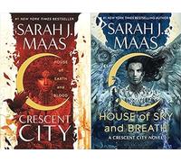 Crescent City Two books collection set (House of Earth and Blood (Paperback) & House of Sky and Breath) Hardcover Feb 2022