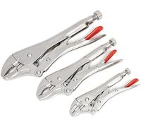 Crescent CLP3SETN-08 - Set di 3 pinze di bloccaggio a ganasce curve con tagliafili