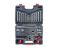Crescent CTK128C - Set di utensili meccanici standard SAE/metrici, 128 pezzi, attacco da 3/8", 12 punti