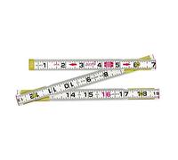 Crescent Lufkin 062CMEN - Righello metrico in legno SAE/metrico 5/8" x 2 m, Red End®