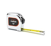 Crescent Lufkin L912-02 - Metro a nastro rivestito giallo, con custodia cromata, 1/2 x 12'
