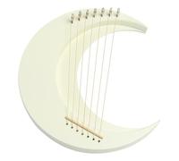 Crescent Lyre Harp, Portable Harp strument, Tuning Wrench, 11.81x11.02x0.98 inch Beginners and Experienced Musicians, Unique Crescent Shape for Enchanting Melodies