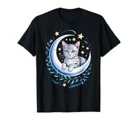 Crescent Moon Egyptian Mau Cat Egyptian Maus Maglietta