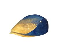 Crescent Moon Stars Newsboy Cap - Cappello vintage Ivy per uomo donna