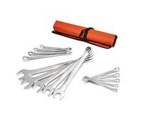 Crescent Set di chiavi combinate SAE a 12 punti, 14 pezzi, con rullo di utensili - CCWS4-05