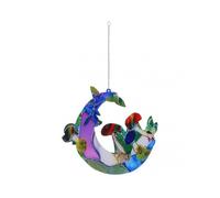 Crescents Moon Window Hanging Suncatcher Panel Rainbow Maker Hanging Decor Glass Panel Decor for Home Gift