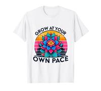 Crescere al Proprio Ritmo colorato Bloom Supporto autismo Maglietta