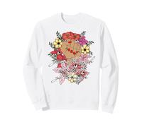 Crescere Attraverso ciò Che Passi Attraverso Flowers Fist Meme Felpa