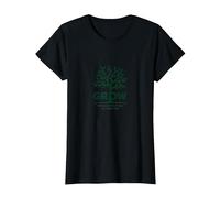 Crescere Attraverso ciò Che Si Passa Attraverso L'Albero ispiratore Maglietta, Donna, Nero, XS