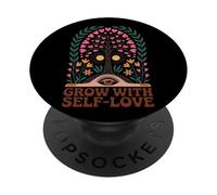 Crescere con cuori di occhio di sole dell'albero dell'amore PopSockets PopGrip Adesivo