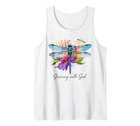 Crescere con Dio Floral Dragonfly Christian Canotta