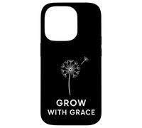 Crescere con grazia | Design botanico minimalista del dente di leone Custodia per iPhone 14 Pro