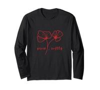 Crescere dolcemente minimalista Arte floreale Vita morbida Vivere consapevole Maglia a Manica