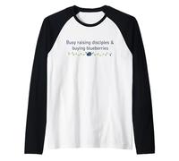 Crescere i discepoli, Fede Cristiana e Versetto biblico Mirtillo Maglia con Maniche Raglan