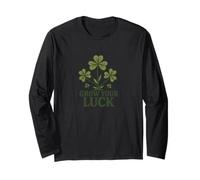 Crescere la Fortuna Shamrock Spring Opere d'Arte Maglia a Manica