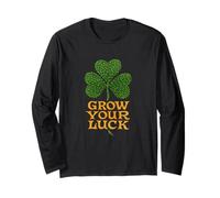 Crescere la Fortuna Shamrock Spring Opere d'Arte Maglia a Manica