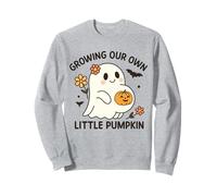Crescere la Nostra Piccola Zucca Fantasma Gravidanza Halloween Felpa