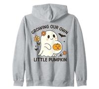 Crescere la Nostra Piccola Zucca Fantasma Gravidanza Halloween Felpa con Cappuccio
