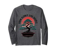 Crescere Lentamente Vivere Profondamente Amanti della Natura Maglia a Manica