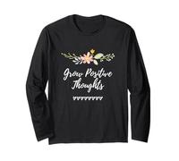 Crescere pensieri positivi Consapevolezza Ispirazione Motivazione Maglia a Manica