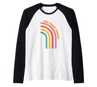 crescere pensieri positivi felice margherita primavera estate stile anni '70 Maglia con Maniche Raglan