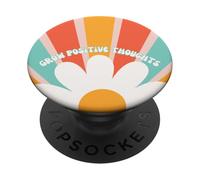 crescere pensieri positivi felice margherita primavera estate stile anni '70 PopSockets PopGrip Adesivo